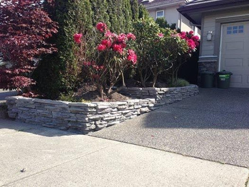 Retaining Walls around flowers and trees